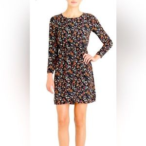 J. Crew Mercantile black floral dress